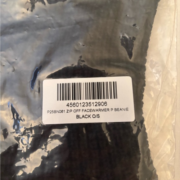 Palace zip off face warmer P beanie. NWT black - Picture 6 of 6